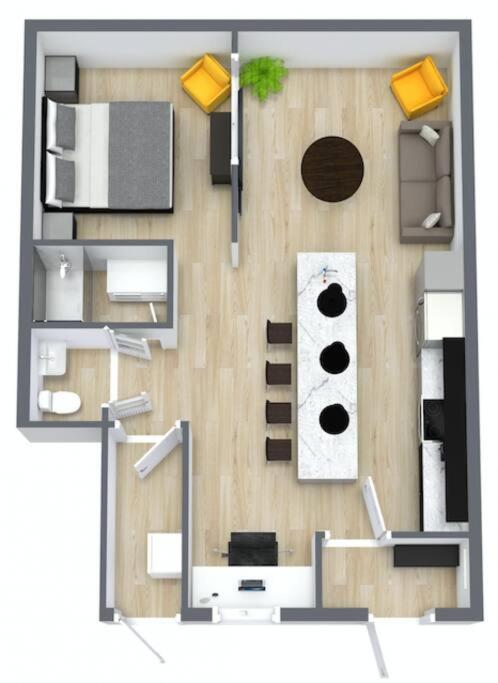 Loft Style Industriel-Centre-Ville+Parking Gratuit Ciudad de Quebec Habitación foto